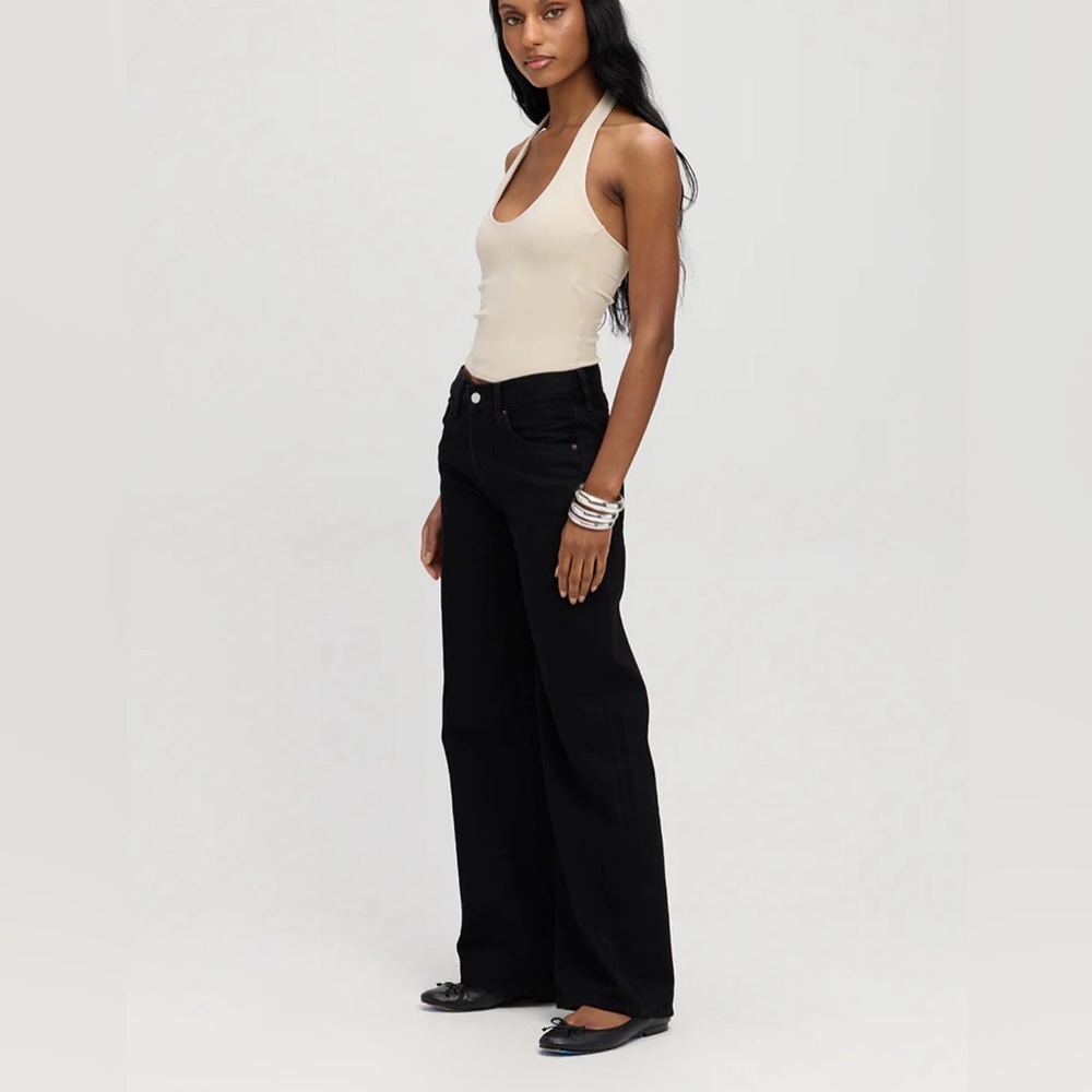 NWT 258.00 Aaliyah Low Rise Baggy - BlackON SITE FULL PRICE - Picture 2 of 4